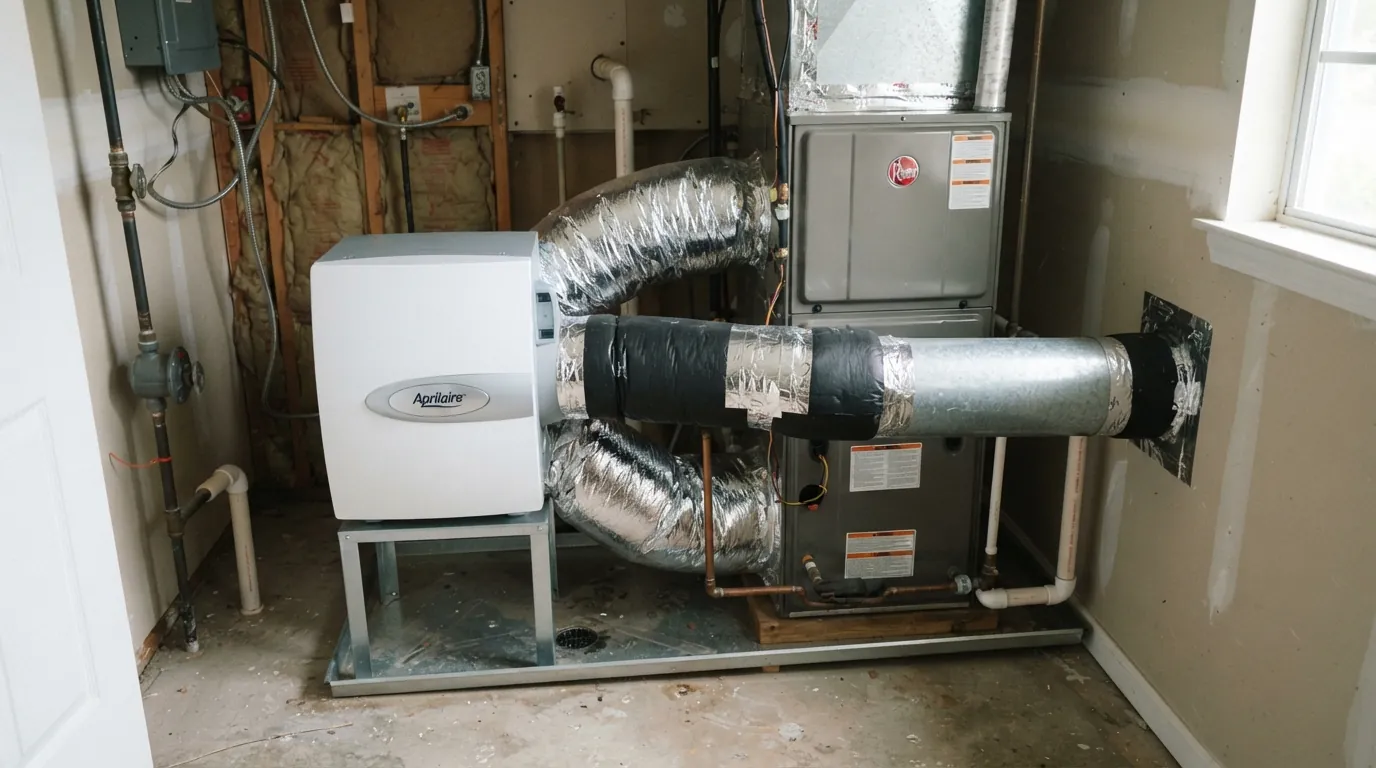 Ventilating dehumidifier with a fresh air intake